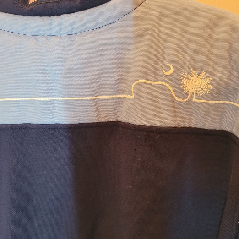 Vineyard Vines Men's 1/4 Zip-Up Sweater in Navy and Light Blue Sz Small - Picture 9 of 14